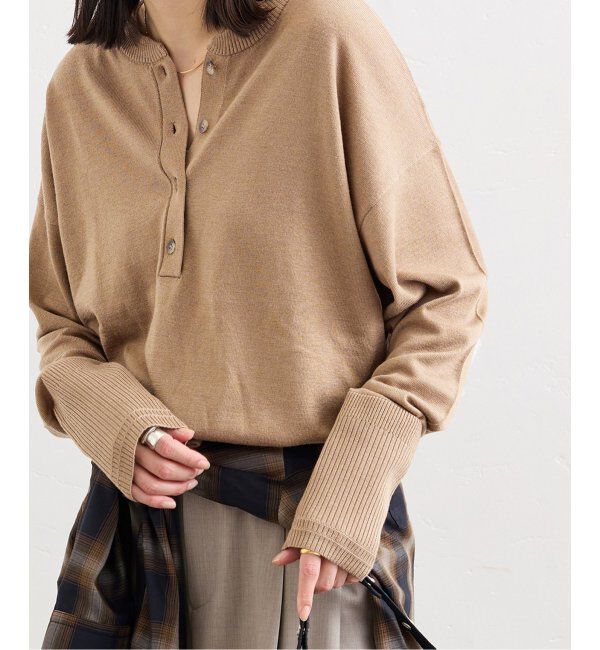 JOURNAL STANDARD「《WEB限定追加2》ウォッシャブル2WAYヘンリープルオーバー」|ニット・セーター|