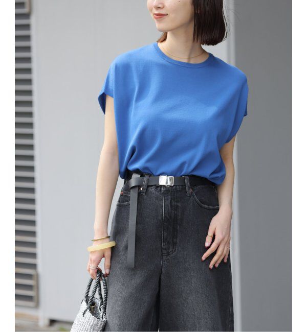 JOURNAL STANDARD relume「《追加2》接触冷感 / ウォッシャブルクールプルオーバー」|ニット・セーター|ブルー A