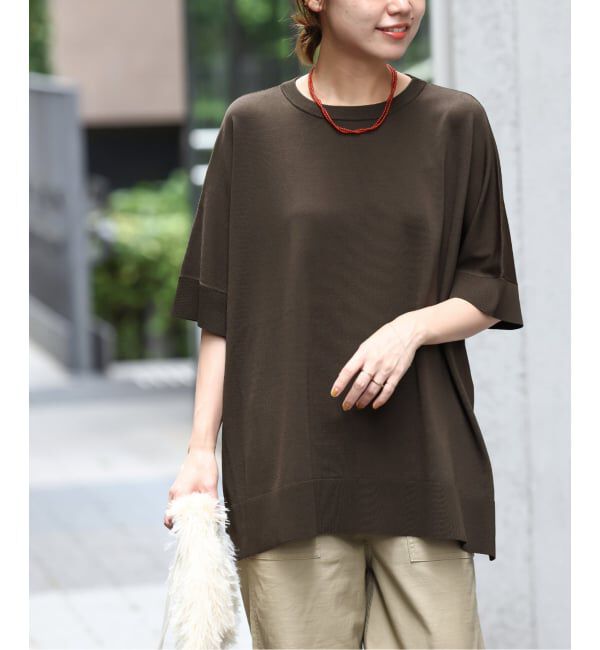 JOURNAL STANDARD relume「《追加4》接触冷感 / ウォッシャブルクールポンチョプルオーバー」|ニット・セーター|