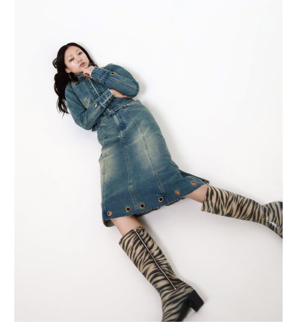 Oriens JOURNAL STANDARD「アイレットデニムスカート」|スカート|ブルー A