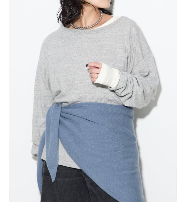 journal standard L'essage「【ASAUCE MELER】シームレス トライアングル カシミヤニットストール」|ストール|