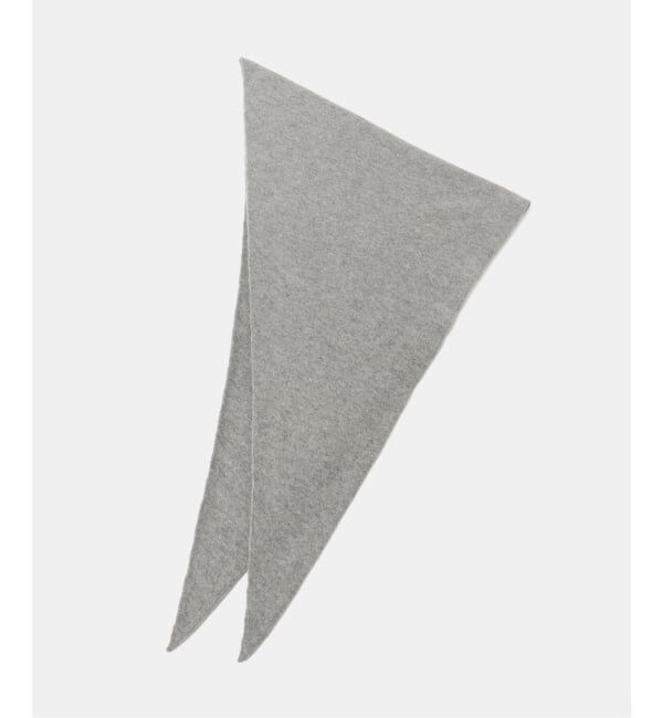 journal standard L'essage「【ASAUCE MELER】シームレス トライアングル カシミヤニットストール」|ストール|グレーA