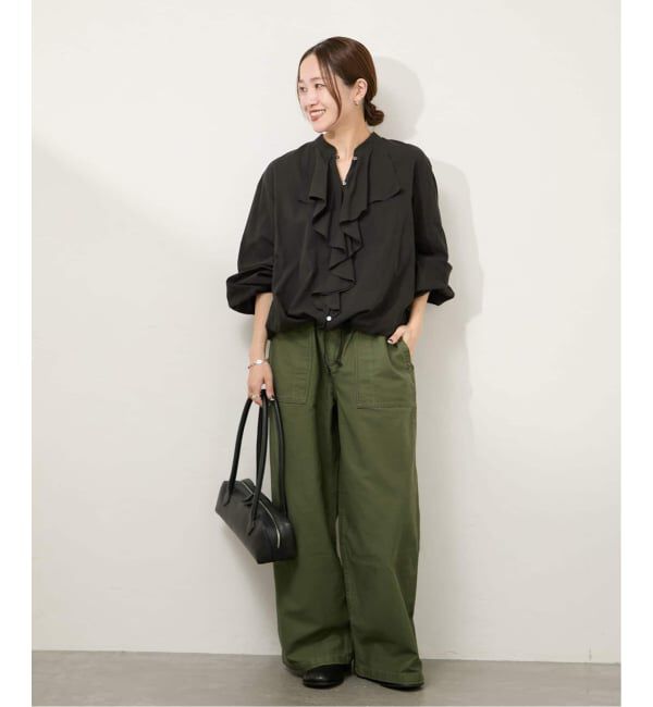 JOURNAL STANDARD「《WEB限定追加3》ボイルストライプフリルブラウス」|シャツ・ブラウス|