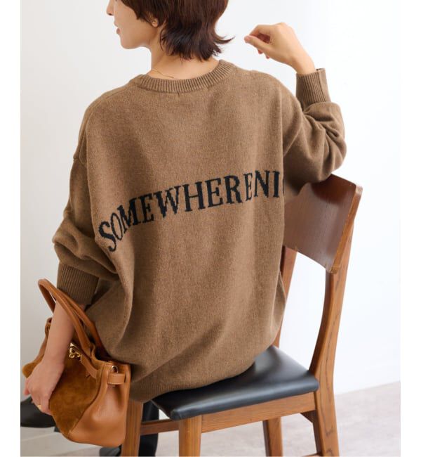 JOURNAL STANDARD relume「《WEB限定追加》バックロゴニットプルオーバー」|ニット・セーター|ブラウン