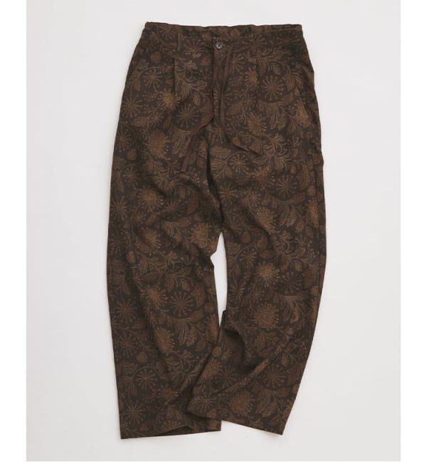 JOURNAL STANDARD relume「リーフパターン 1タック イージーパンツ」|その他|ブラウン