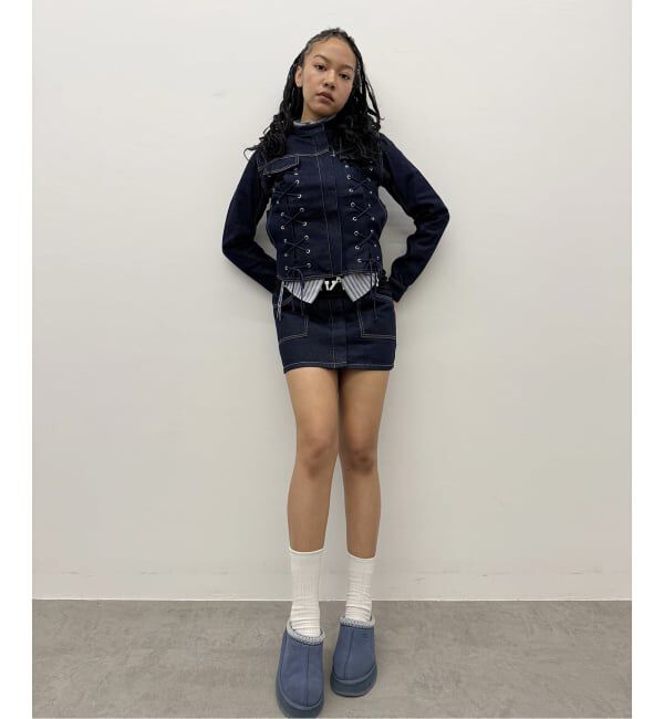 Oriens JOURNAL STANDARD「レースアップデニムジャケット」|デニムジャケット|