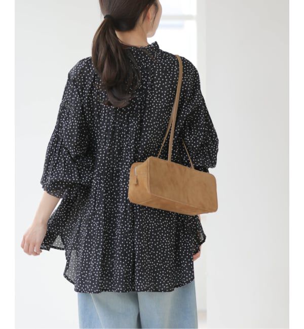 JOURNAL STANDARD relume「［26SS新作］コットンボイルクリンクルタックフリルプルオーバー（ドット柄）」|シャツ・ブラウス|