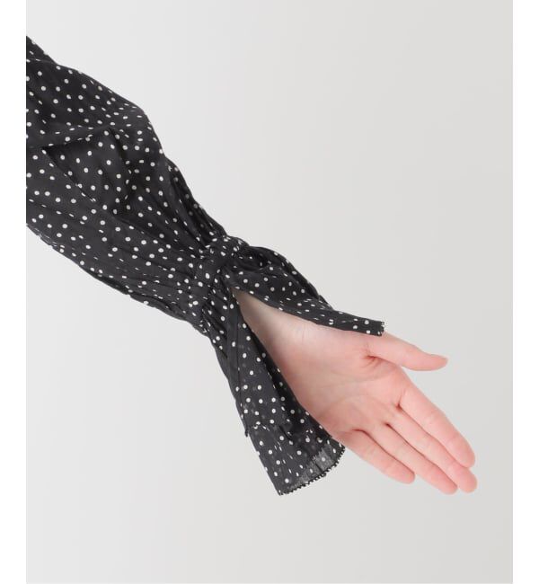 JOURNAL STANDARD relume「［26SS新作］コットンボイルクリンクルタックフリルプルオーバー（ドット柄）」|シャツ・ブラウス|