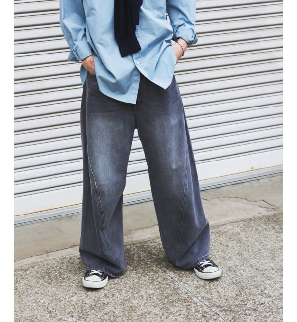 JOURNAL STANDARD「3D グレー 後染め キャノン パンツ」|デニム|