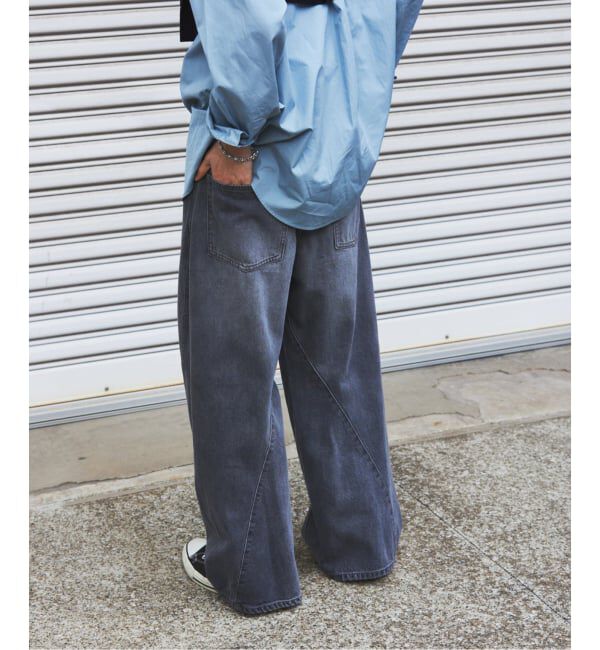 JOURNAL STANDARD「3D グレー 後染め キャノン パンツ」|デニム|