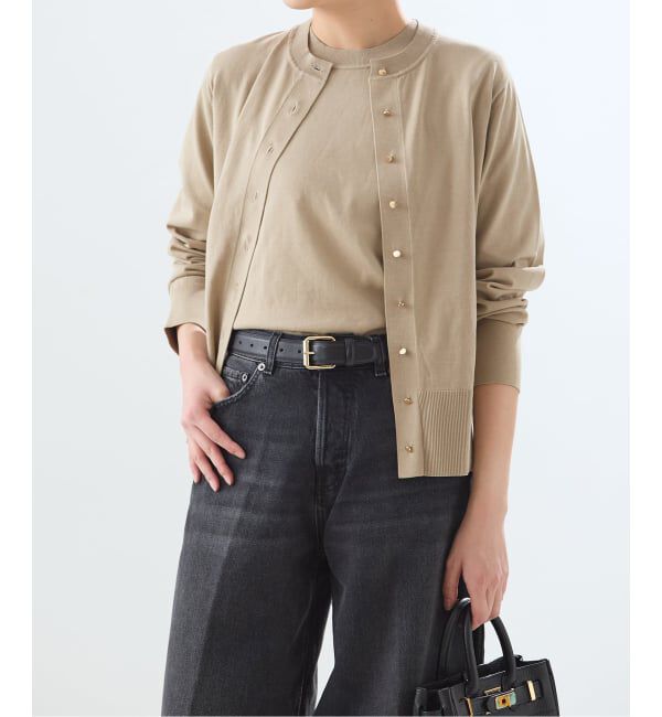 journal standard L'essage「《予約》コットン カーディガン」|カーディガン|ベージュ