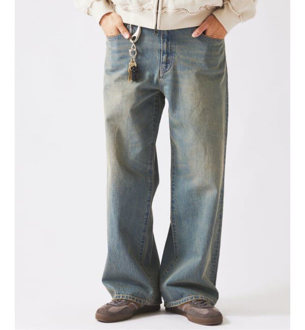 JOURNAL STANDARD relume「《予約》スモーキーデニム 11oz ワイドパンツ」|デニム|