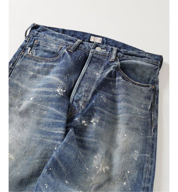 J.S.Homestead「《予約》J.S.Homestead / エイジングデニム ワイド 5ポケ ペイント」|デニム|