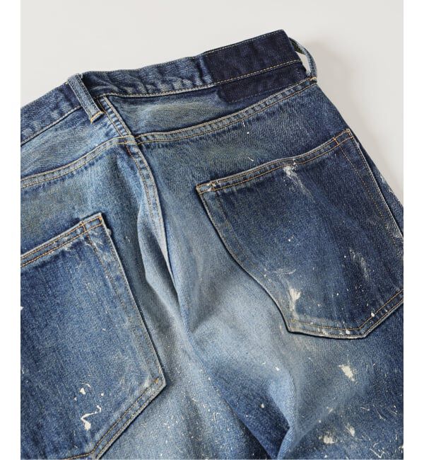 J.S.Homestead「《予約》J.S.Homestead / エイジングデニム ワイド 5ポケ ペイント」|デニム|