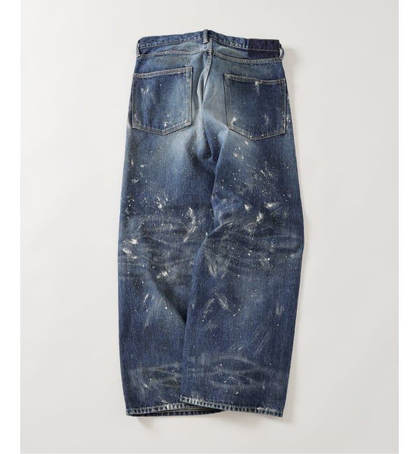 J.S.Homestead「《予約》J.S.Homestead / エイジングデニム ワイド 5ポケ ペイント」|デニム|