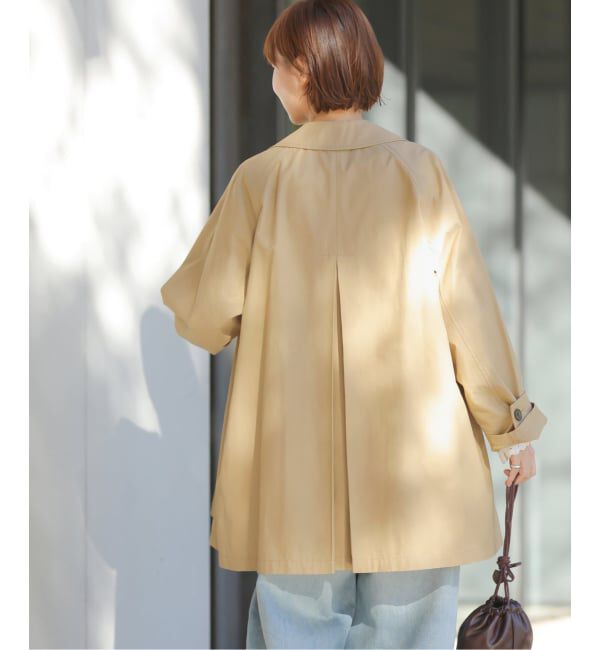 JOURNAL STANDARD relume「《追加》［26SS新作］コットンナイロンAラインステンコート」|ステンカラーコート|