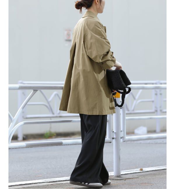 JOURNAL STANDARD relume「《追加》［26SS新作］コットンナイロンAラインステンコート」|ステンカラーコート|