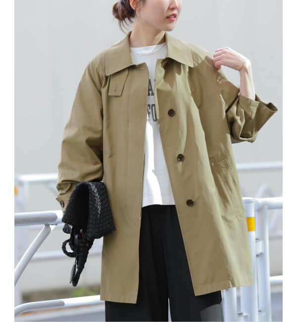 JOURNAL STANDARD relume「《追加》［26SS新作］コットンナイロンAラインステンコート」|ステンカラーコート|