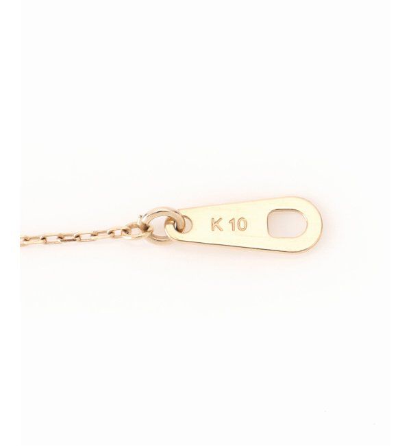 Lilas by Spick&Span「トラペゾイドダイヤ50cmネックレス K10」|ネックレス|