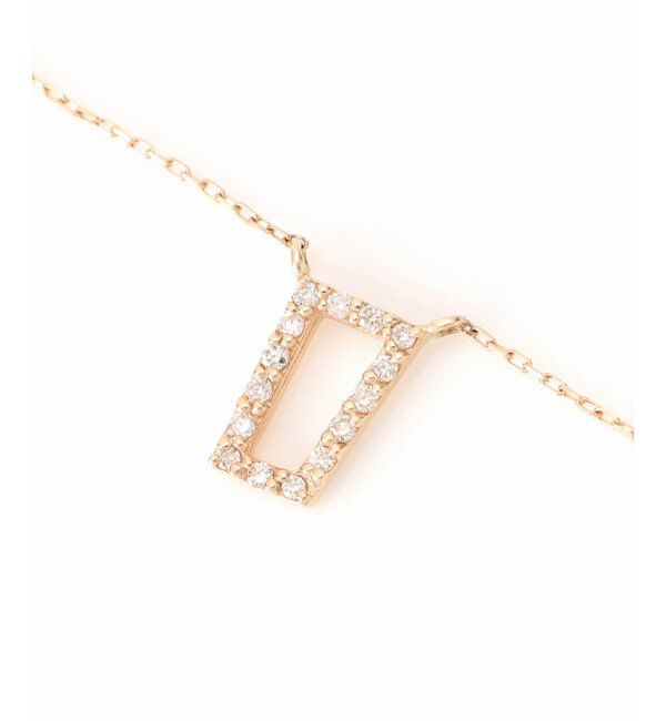 Lilas by Spick&Span「トラペゾイドダイヤ50cmネックレス K10」|ネックレス|