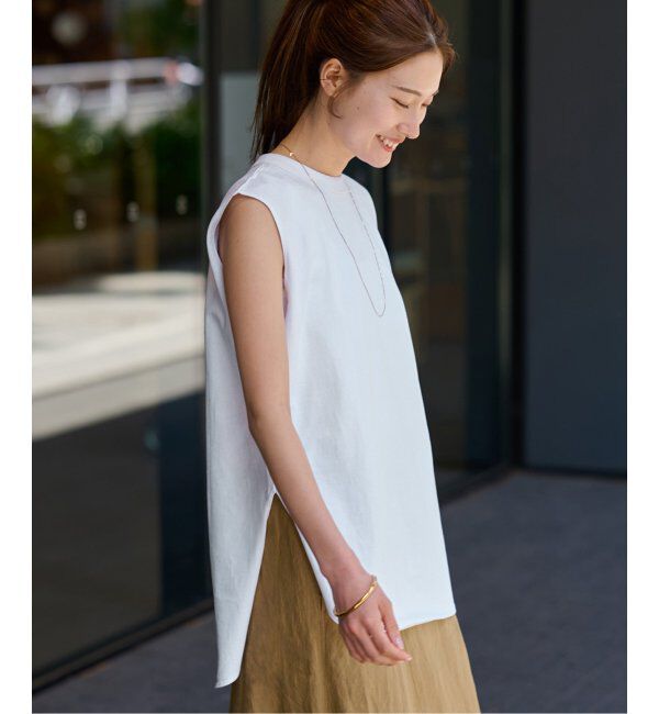 FRAMeWORK「ATON/エイトン 12/-AIR SPINNING ROUND HEM タンクトップ」|タンクトップ|