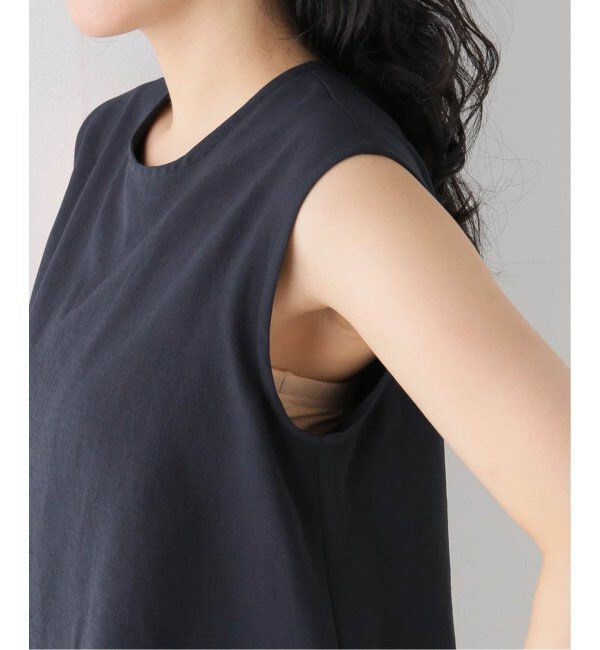 NOBLE「《追加》ダブルクレープスリーブレスオールインワン3」|オールインワン|