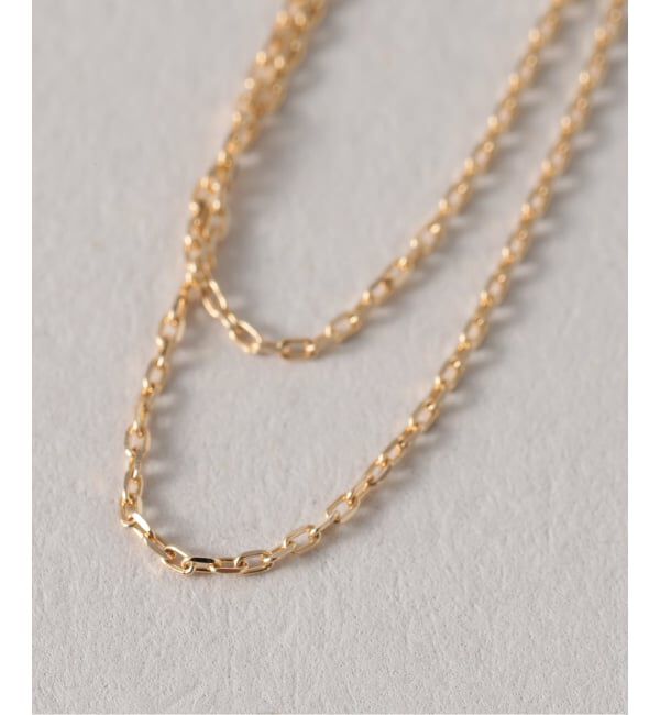 Lilas by Spick&Span「《WEB限定》デュアルチェーンダイヤピアス K10（両耳）」|ピアス|