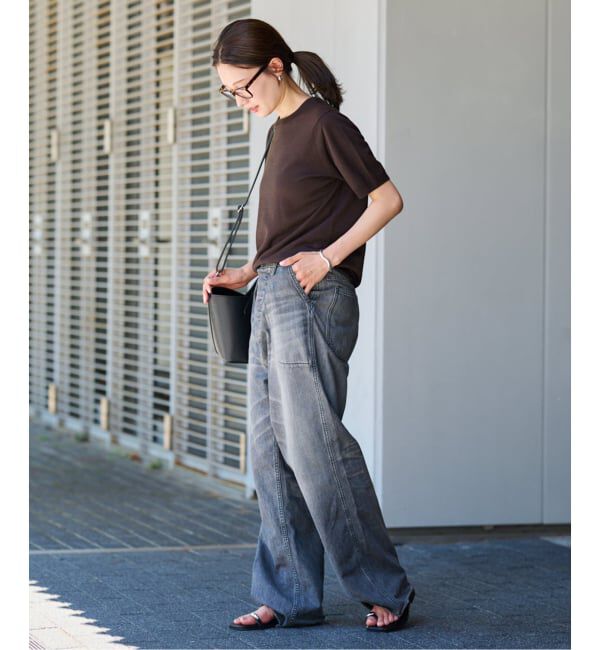 FRAMeWORK「イタリアヤーン basicハーフスリーブプルオーバー」|ニット・セーター|