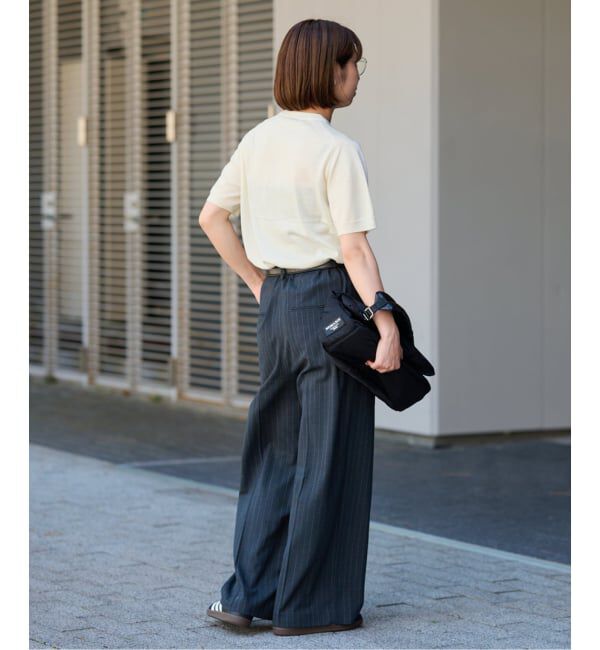 FRAMeWORK「イタリアヤーン basicハーフスリーブプルオーバー」|ニット・セーター|