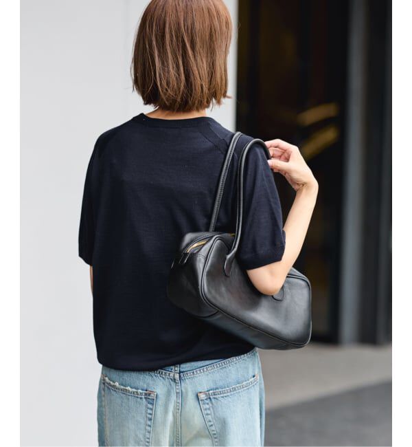 FRAMeWORK「イタリアヤーン basicハーフスリーブプルオーバー」|ニット・セーター|