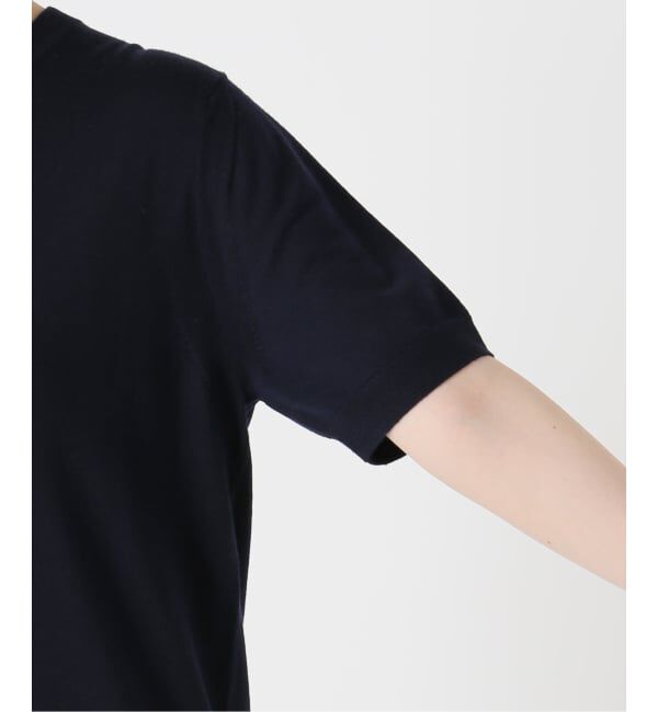 FRAMeWORK「イタリアヤーン basicハーフスリーブプルオーバー」|ニット・セーター|