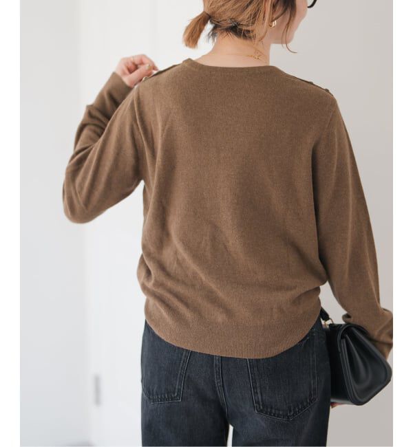 Spick and Span「VIS/Wショルダーボタンプルオーバー」|ニット・セーター|