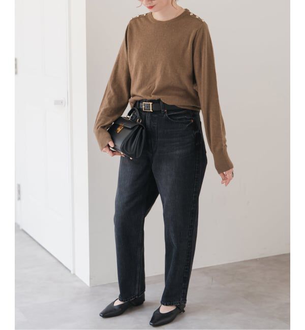 Spick and Span「VIS/Wショルダーボタンプルオーバー」|ニット・セーター|