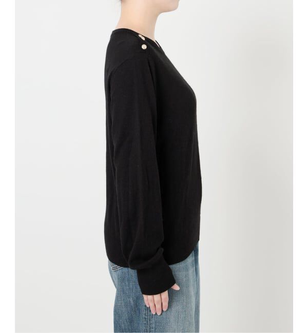 Spick and Span「VIS/Wショルダーボタンプルオーバー」|ニット・セーター|