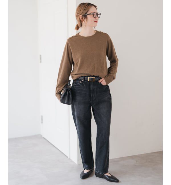 Spick and Span「VIS/Wショルダーボタンプルオーバー」|ニット・セーター|