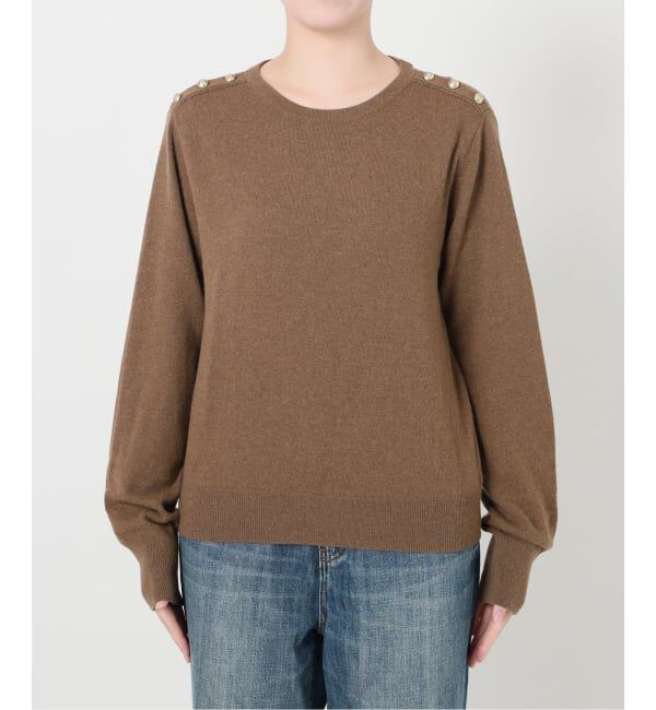 Spick and Span「VIS/Wショルダーボタンプルオーバー」|ニット・セーター|