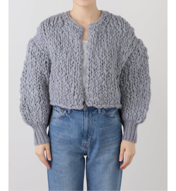NOBLE「HAND KNIT ショートカーディガン」|カーディガン|