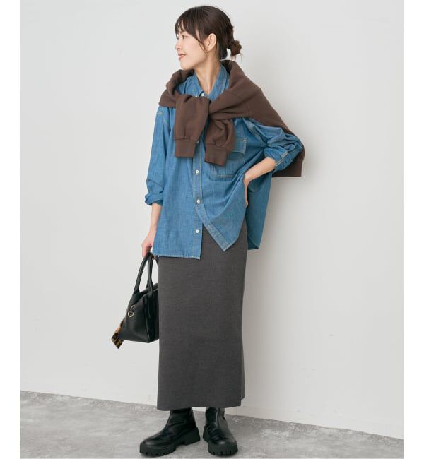 Spick and Span「ミラノリブニットスカート」|スカート|