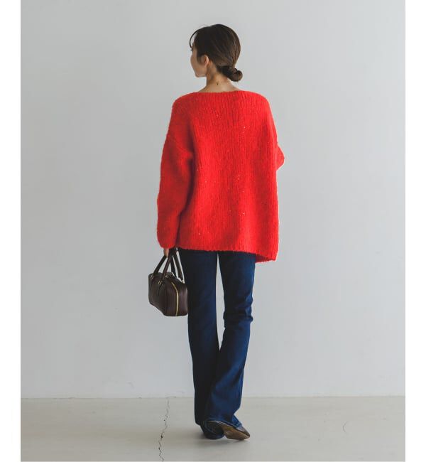 NOBLE「COUTURE D&rsquo;ADAM/クチュールドアダム Sequin Fluffy Knit カーディガン」|カーディガン|