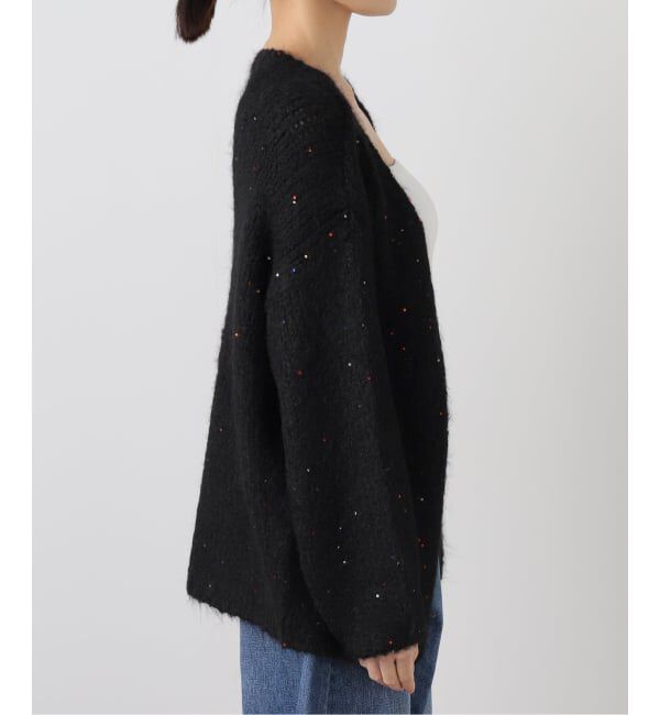 NOBLE「COUTURE D&rsquo;ADAM/クチュールドアダム Sequin Fluffy Knit カーディガン」|カーディガン|