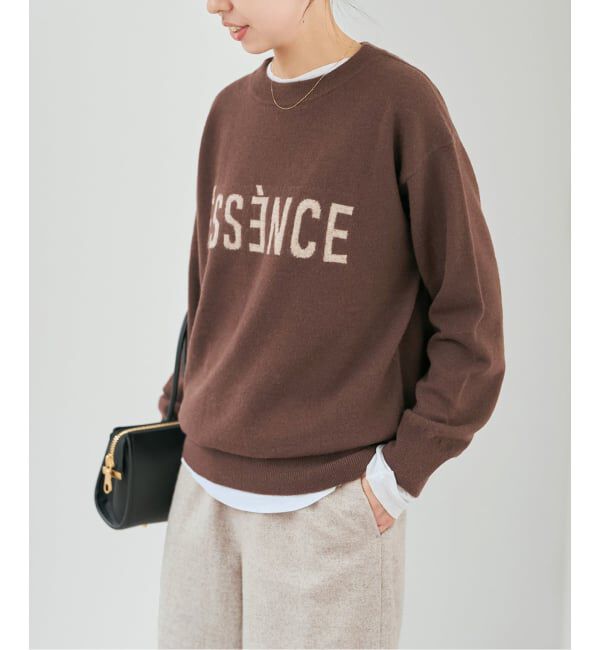 Spick and Span「《WEB限定 / 追加》ESSENCEロゴニット」|ニット・セーター|