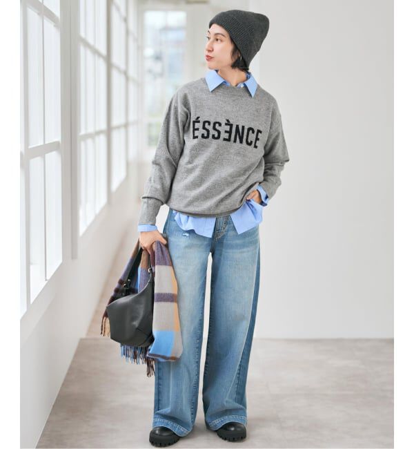 Spick and Span「《WEB限定 / 追加》ESSENCEロゴニット」|ニット・セーター|