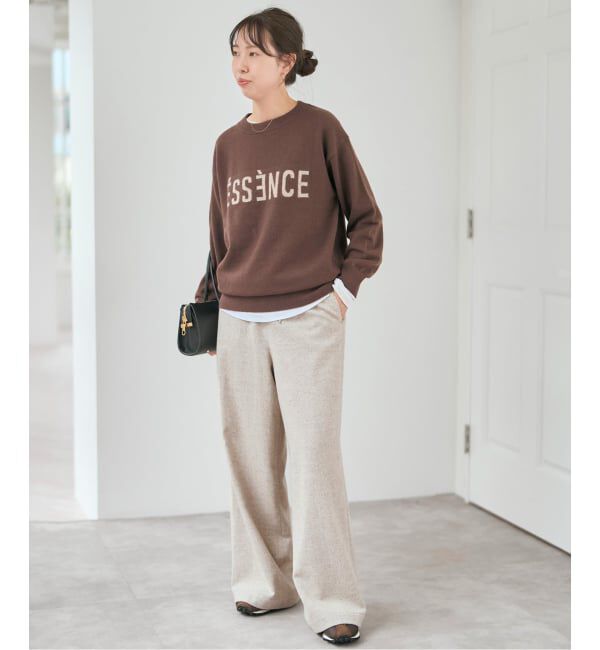 Spick and Span「《WEB限定 / 追加》ESSENCEロゴニット」|ニット・セーター|