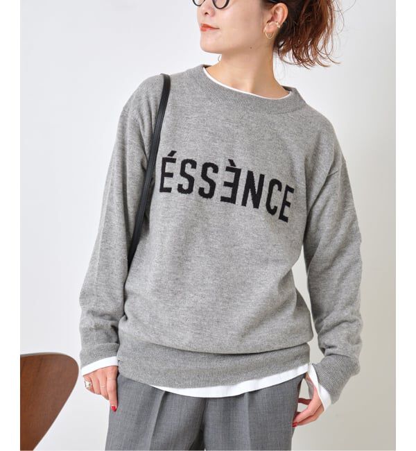 Spick and Span「《WEB限定 / 追加》ESSENCEロゴニット」|ニット・セーター|グレーA
