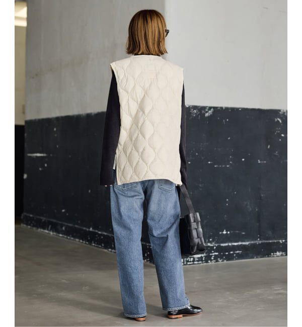 FRAMeWORK「TAION/タイオン MILITARY V NECK WZIPダウンベスト」|ダウン|