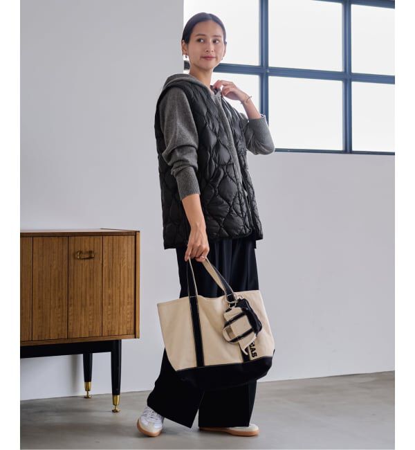 FRAMeWORK「TAION/タイオン MILITARY V NECK WZIPダウンベスト」|ダウン|