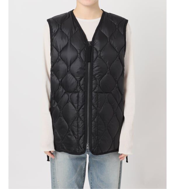 FRAMeWORK「TAION/タイオン MILITARY V NECK WZIPダウンベスト」|ダウン|