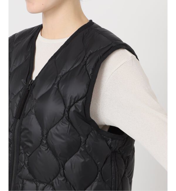 FRAMeWORK「TAION/タイオン MILITARY V NECK WZIPダウンベスト」|ダウン|