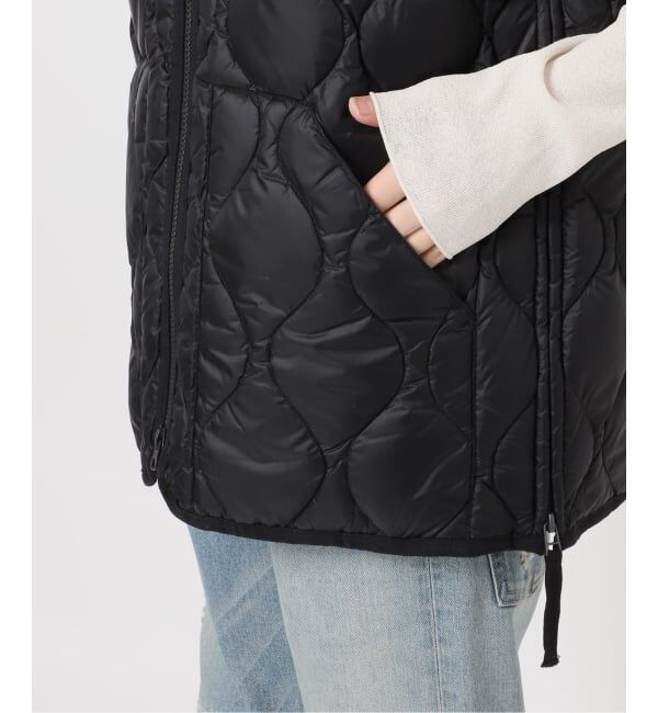 FRAMeWORK「TAION/タイオン MILITARY V NECK WZIPダウンベスト」|ダウン|