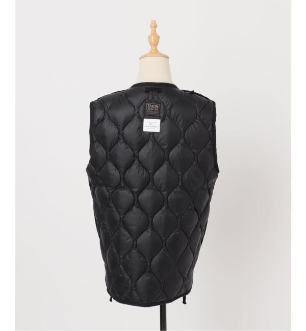 FRAMeWORK「TAION/タイオン MILITARY V NECK WZIPダウンベスト」|ダウン|